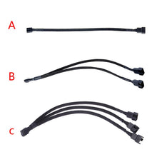 Load image into Gallery viewer, Mainboard CPU 4 PIN Fan Extention Cables PWM 4P Adapter Cable Computer Case Mainboard 4 PIN Power Cables &amp; Connectors