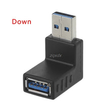 Load image into Gallery viewer, 90 Degree Left Right Angled USB 3.0 A Male To Female Adapter Connector For Laptop PC  Z07 Drop ship