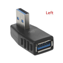 Load image into Gallery viewer, 90 Degree Left Right Angled USB 3.0 A Male To Female Adapter Connector For Laptop PC  Z07 Drop ship