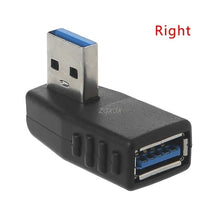 Load image into Gallery viewer, 90 Degree Left Right Angled USB 3.0 A Male To Female Adapter Connector For Laptop PC  Z07 Drop ship