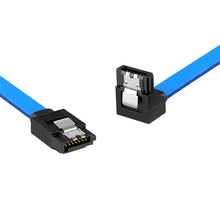 Load image into Gallery viewer, SATA Cable 3.0 to Hard Disk SSD adapter HDD cable Straight 90 Degree Sata 3.0 Cable for Asus MSI Gigabyte Motherboard Cable Sata