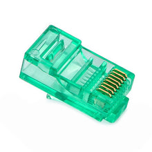 Load image into Gallery viewer, JONSNOW 20/50/100PCS RJ45 Ethernet Cables Module Plug Network Connector RJ-45 Crystal Heads Cat5 Color Cat5e Gold Plated Cable