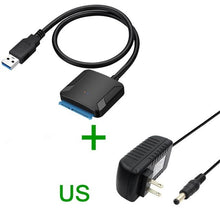 Load image into Gallery viewer, USB 3.0 To Sata Adapter Converter Cable USB3.0 Hard Drive Converter Cable For Samsung Seagate WD 2.5 3.5 HDD SSD Adapter