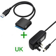Load image into Gallery viewer, USB 3.0 To Sata Adapter Converter Cable USB3.0 Hard Drive Converter Cable For Samsung Seagate WD 2.5 3.5 HDD SSD Adapter